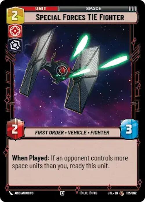  Special Forces TIE Fighter (135/257) [Jump to Lightspeed] - Trading Card World