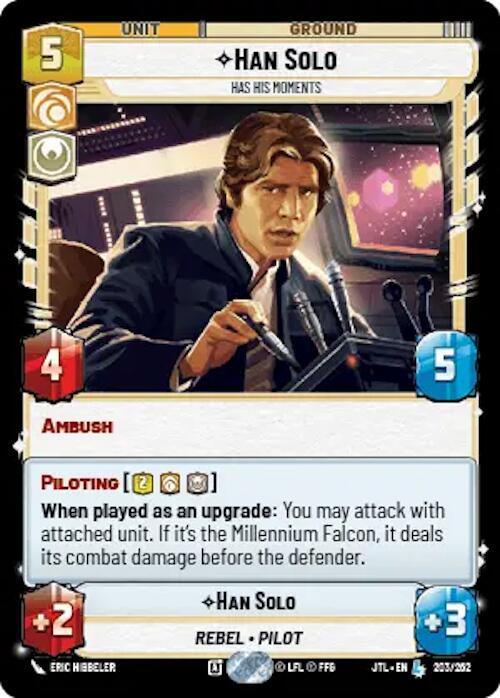  Han Solo - Has His Moments (203/257) [Jump to Lightspeed] - Trading Card World