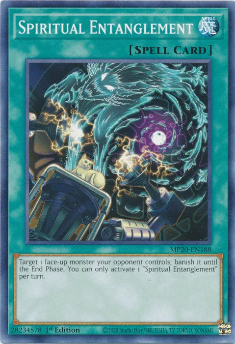 1st Edition, 2020 Tin of Lost Memories, Common, Normal Spell, Spell Spiritual Entanglement [MP20-EN188] Common - Trading Card World