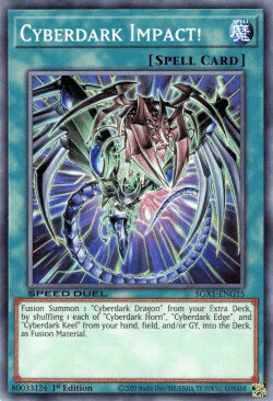 1st Edition, Common, Normal Spell, Speed Duel GX: Duel Academy Box, Spell Cyberdark Impact! [SGX1-ENG15] Common - Trading Card World