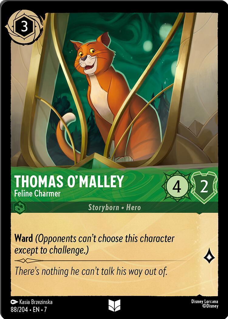  Thomas O'Malley - Feline Charmer (88/204) [Archazia's Island] - Trading Card World