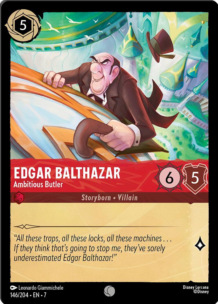  Edgar Balthazar - Ambitious Butler (146/204) [Archazia's Island] - Trading Card World
