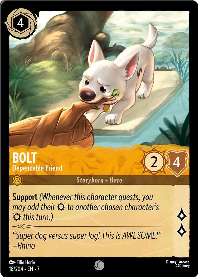  Bolt - Dependable Friend (18/204) [Archazia's Island] - Trading Card World