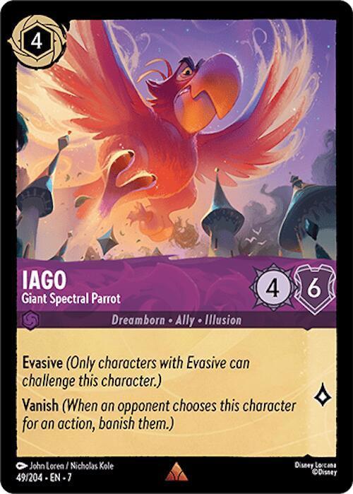  Iago - Giant Spectral Parrot (49/204) [Archazia's Island] - Trading Card World