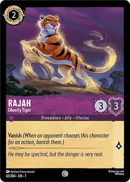 Rajah - Ghostly Tiger (62/204) [Archazia's Island] - Trading Card World