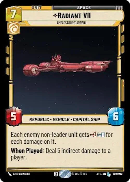  Radiant VII - Ambassadors' Arrival (226/257) [Jump to Lightspeed] - Trading Card World