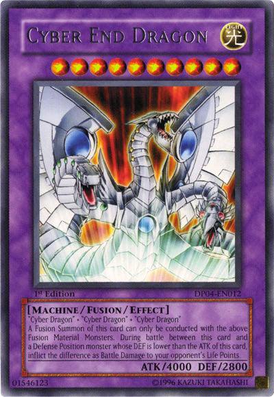 1st Edition, Duelist Pack 4: Zane Truesdale, Fusion/Effect Monster, Light, Machine, Rare, Unlimited Cyber End Dragon [DP04-EN012] Rare - Trading Card World