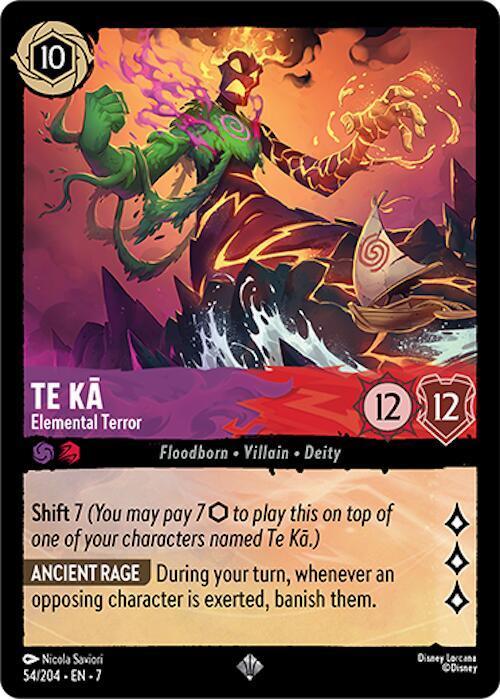  Te Ka - Elemental Terror (54/204) [Archazia's Island] - Trading Card World