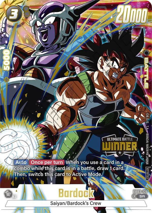  Bardock (FB03-121) (Ultimate Battle Winner) [Tournament and Championship Promos] - Trading Card World