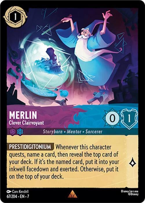  Merlin - Clever Clairvoyant (67/204) [Archazia's Island] - Trading Card World