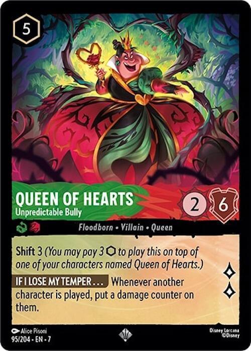  Queen of Hearts - Unpredictable Bully (95/204) [Archazia's Island] - Trading Card World