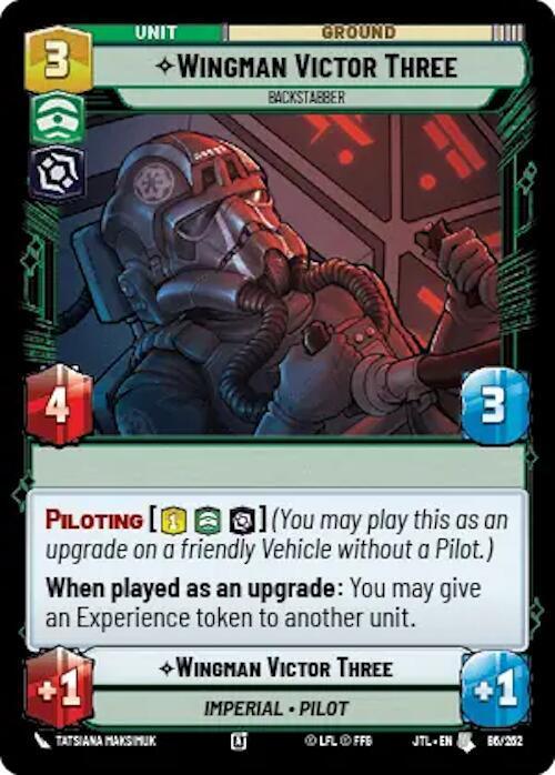  Wingman Victor Three - Backstabber (086/257) [Jump to Lightspeed] - Trading Card World