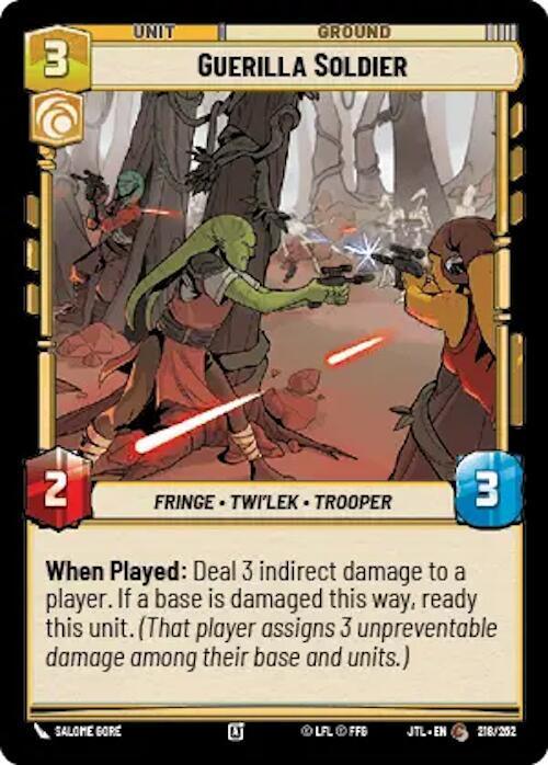  Guerilla Soldier (218/257) [Jump to Lightspeed] - Trading Card World