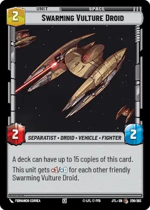  Swarming Vulture Droid (256/257) [Jump to Lightspeed] - Trading Card World