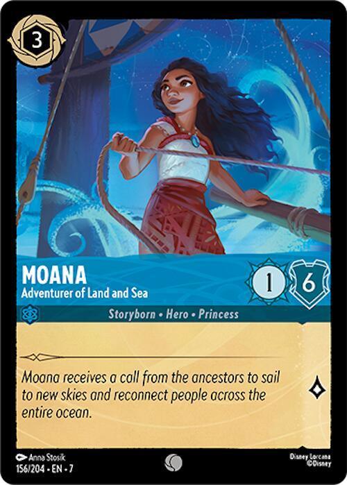  Moana - Adventurer of Land and Sea (156/204) [Archazia's Island] - Trading Card World
