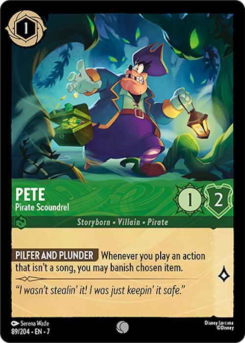  Pete - Pirate Scoundrel (89/204) [Archazia's Island] - Trading Card World