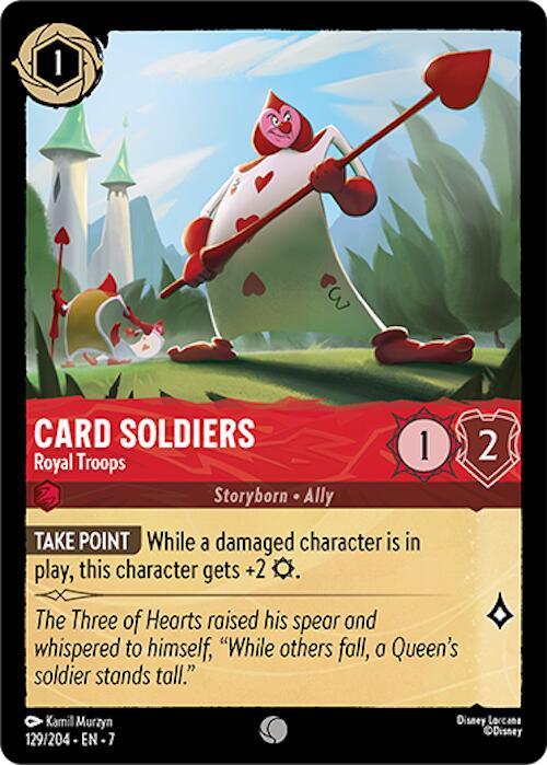  Card Soldiers - Royal Troops (129/204) [Archazia's Island] - Trading Card World