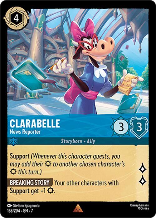  Clarabelle - News Reporter (153/204) [Archazia's Island] - Trading Card World