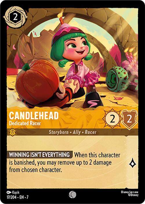  Candlehead - Dedicated Racer (17/204) [Archazia's Island] - Trading Card World