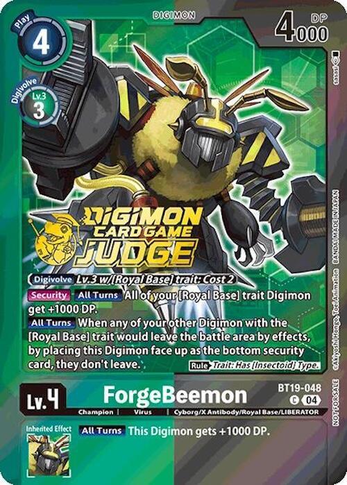 BT19-048, Champion, Common, Cyborg/X Antibody/Royal Base/LIBERATOR, Digimon, Green;Black, Release Special Booster Ver.2.0, Virus ForgeBeemon [BT19-048] (Judge Pack 2025 Wave 1) [Release Special Booster Ver.2.0] - Trading Card World