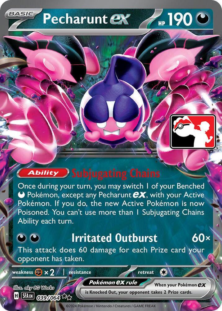 Prize Pack Series Six Pecharunt ex (039/064) [Prize Pack Series Six] - Trading Card World