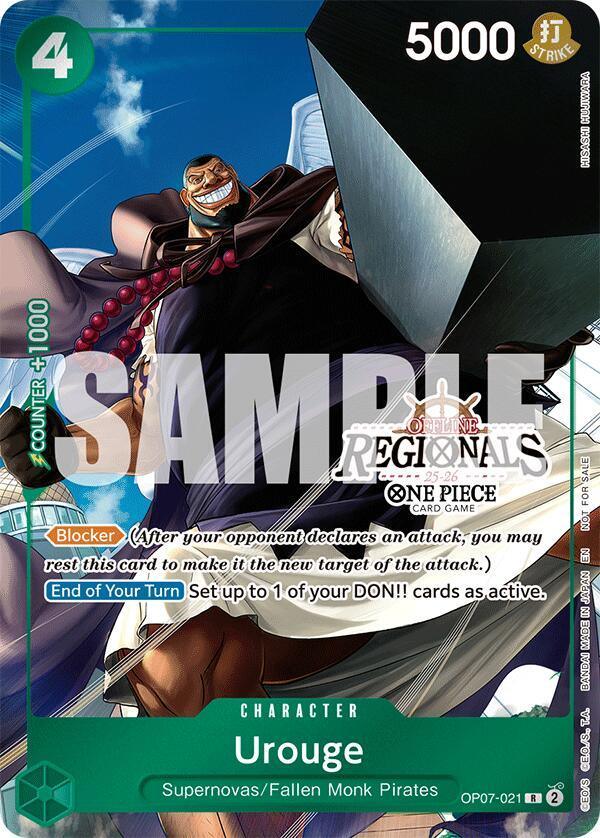 Character, Fallen Monk Pirates, One Piece Promotion Cards, Promotional Cards, Rare, Supernovas Urouge (Offline Regional Participation Pack 2025 Vol.1) [One Piece Promotion Cards] - Trading Card World