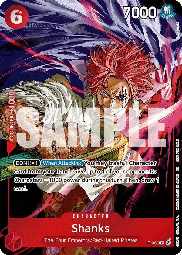 Character, One Piece Promotion Cards, Promo, Promotional Cards, Red-Haired Pirates, The Four Emperors Shanks (Event Pack Vol. 6) [One Piece Promotion Cards] - Trading Card World