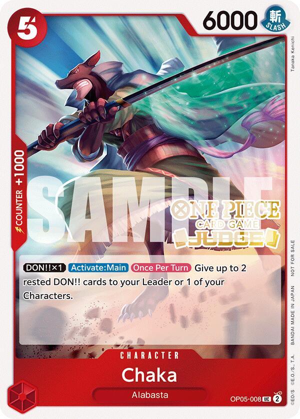 Alabasta, Character, One Piece Promotion Cards, Promotional Cards, Uncommon Chaka (Judge Pack Vol. 5) [One Piece Promotion Cards] - Trading Card World