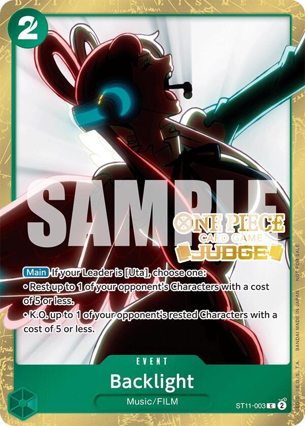Common, Event, FILM, Music, One Piece Promotion Cards, Promotional Cards Backlight (Judge Pack Vol. 5) [One Piece Promotion Cards] - Trading Card World