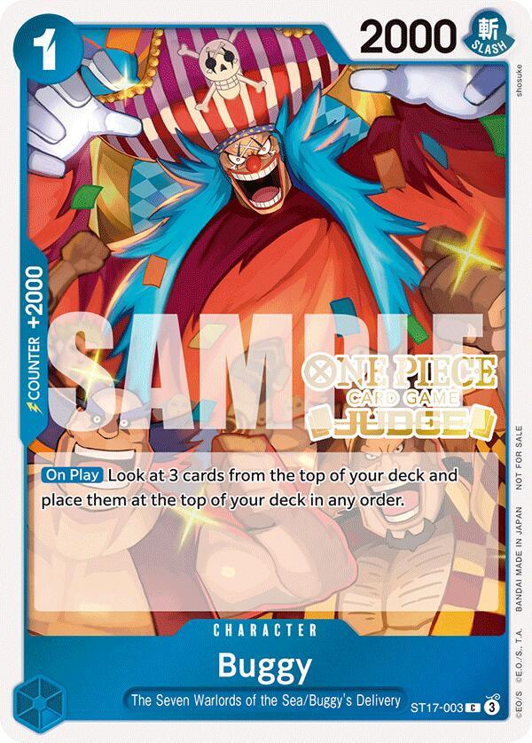 Buggy's Delivery, Character, Common, One Piece Promotion Cards, Promotional Cards, The Seven Warlords of the Sea Buggy (Judge Pack Vol. 5) [One Piece Promotion Cards] - Trading Card World