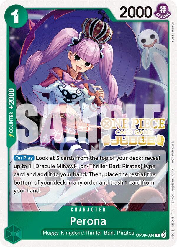 Character, Muggy Kingdom, One Piece Promotion Cards, Promotional Cards, Rare, Thriller Bark Pirates Perona (Judge Pack Vol. 5) [One Piece Promotion Cards] - Trading Card World