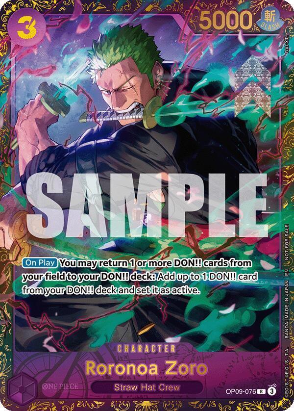 Character, One Piece Promotion Cards, Promotional Cards, Rare, Straw Hat Crew Roronoa Zoro (Championship 25-26 Regionals Season 1) [One Piece Promotion Cards] - Trading Card World