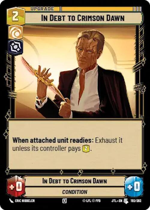  In Debt to Crimson Dawn (192/257) [Jump to Lightspeed] - Trading Card World