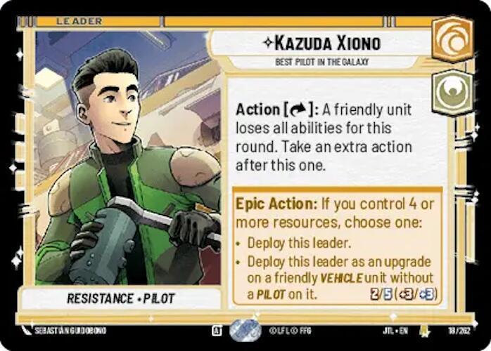  Kazuda Xiono - Best Pilot in the Galaxy (018/257) [Jump to Lightspeed] - Trading Card World