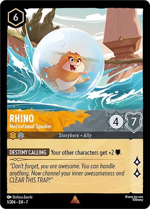  Rhino - Motivational Speaker (1/204) [Archazia's Island] - Trading Card World
