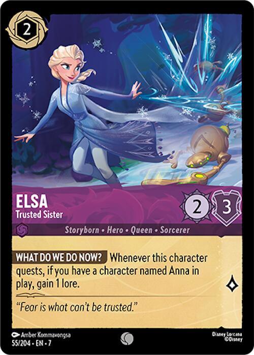  Elsa - Trusted Sister (55/204) [Archazia's Island] - Trading Card World