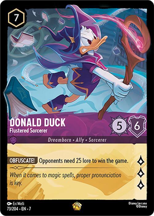  Donald Duck - Flustered Sorcerer (73/204) [Archazia's Island] - Trading Card World