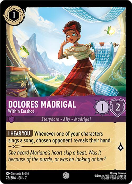  Dolores Madrigal - Within Earshot (78/204) [Archazia's Island] - Trading Card World