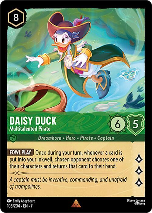  Daisy Duck - Multitalented Pirate (108/204) [Archazia's Island] - Trading Card World