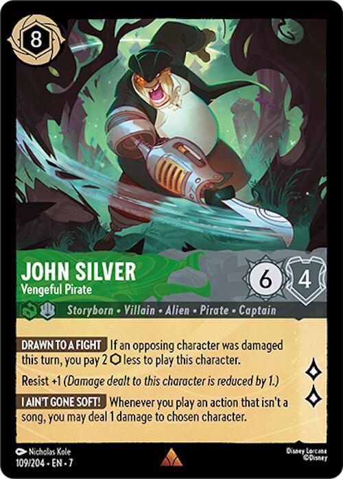  John Silver - Vengeful Pirate (109/204) [Archazia's Island] - Trading Card World