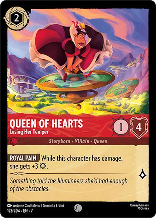  Queen of Hearts - Losing Her Temper (122/204) [Archazia's Island] - Trading Card World
