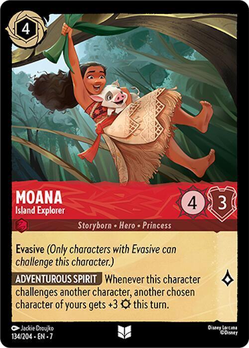  Moana - Island Explorer (134/204) [Archazia's Island] - Trading Card World