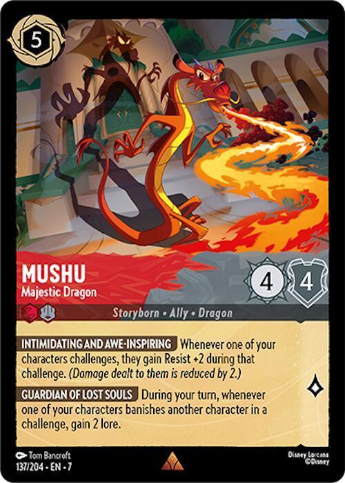  Mushu - Majestic Dragon (137/204) [Archazia's Island] - Trading Card World