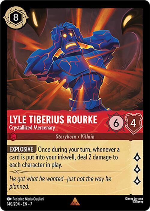  Lyle Tiberius Rourke - Crystallized Mercenary (140/204) [Archazia's Island] - Trading Card World