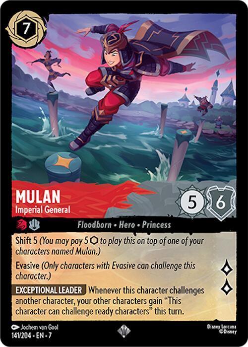  Mulan - Imperial General (141/204) [Archazia's Island] - Trading Card World