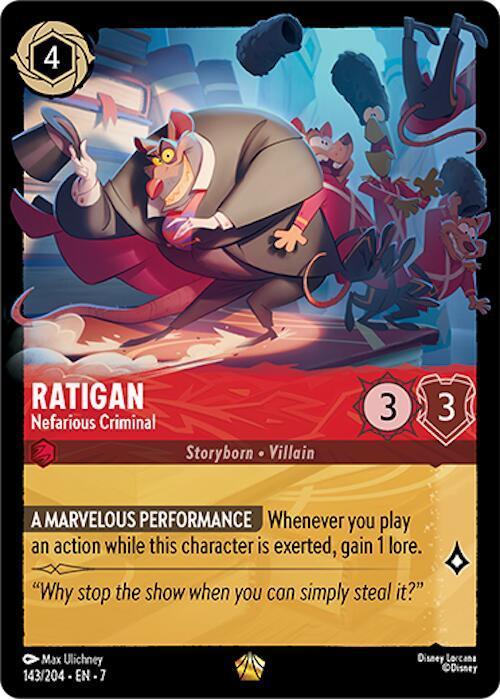  Ratigan - Nefarious Criminal (143/204) [Archazia's Island] - Trading Card World