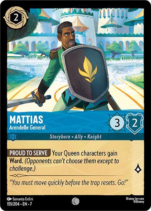  Mattias - Arendelle General (155/204) [Archazia's Island] - Trading Card World