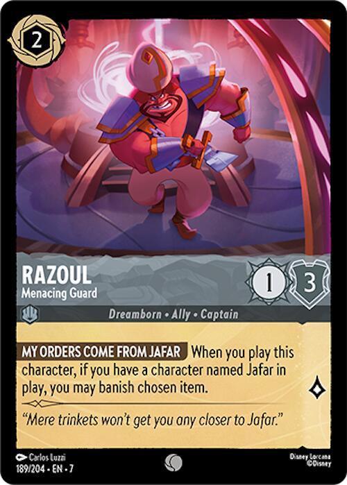  Razoul - Menacing Guard (189/204) [Archazia's Island] - Trading Card World