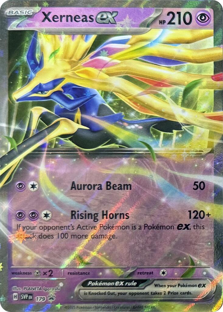 179, Holofoil, Metal [x2], Promo, Psychic, Scarlet & Violet: Black Star Promos Xerneas ex (179) [Scarlet & Violet: Black Star Promos] - Trading Card World