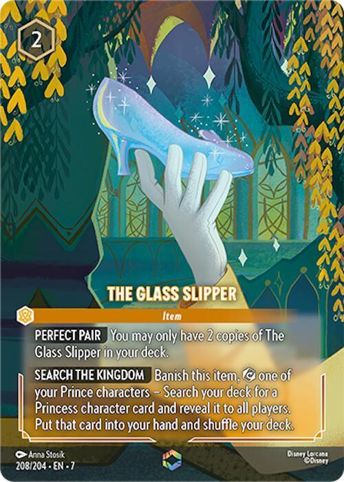  The Glass Slipper (Enchanted) (208/204) [Archazia's Island] - Trading Card World